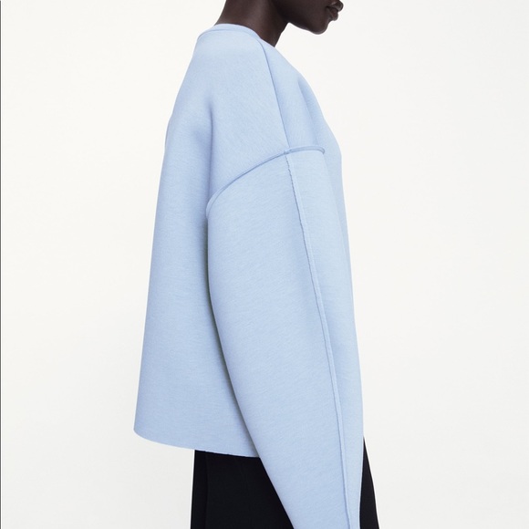 Zara Long Sleeve Blue Top - Picture 2 of 4